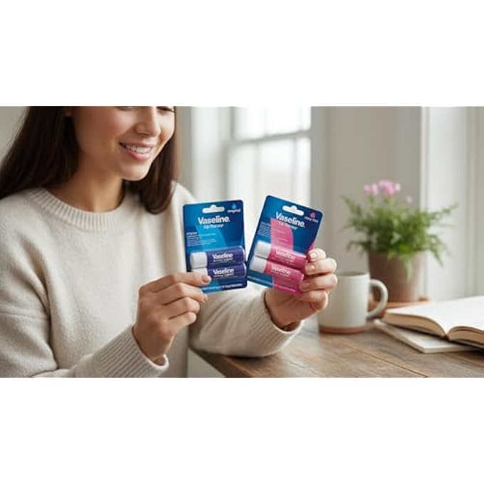 Vaseline LIP THERAPY HIS AND HERS (ORIGINAL AND ROSY) TWIN PACK - 2 PACK - Image 2